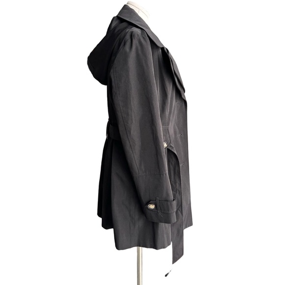 London Fog Classic Black Trench -Large - Picture 3 of 7